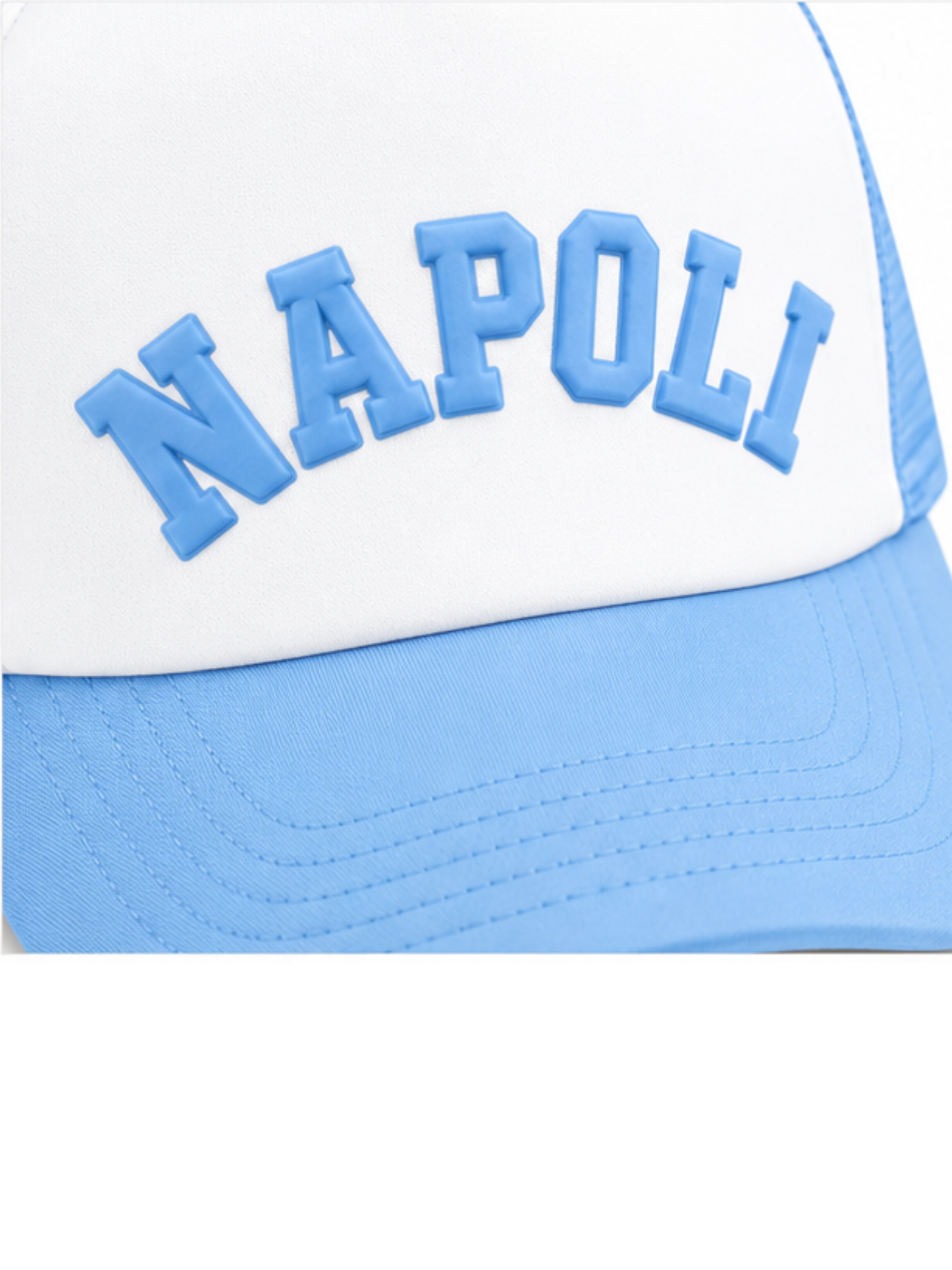 Cappellino Trucker Sky Blue / White Napoli