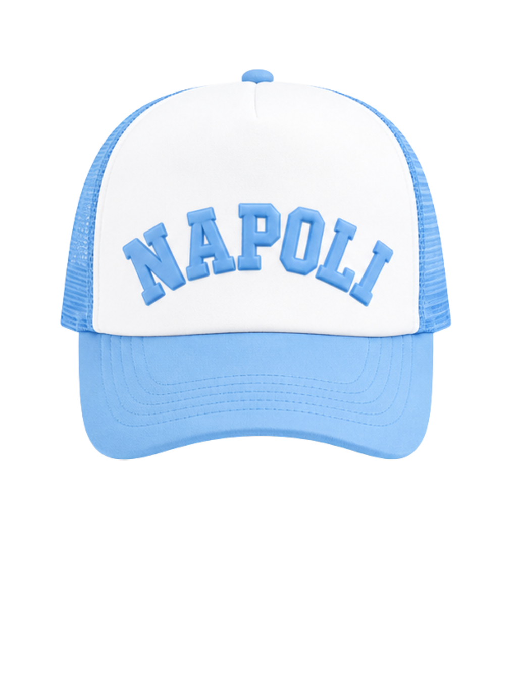 Cappellino Trucker Sky Blue / White Napoli
