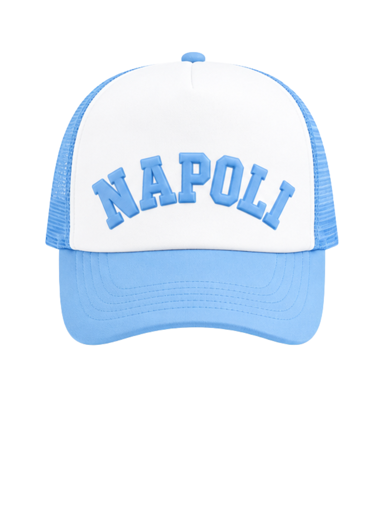 Cappellino Trucker Sky Blue / White Napoli