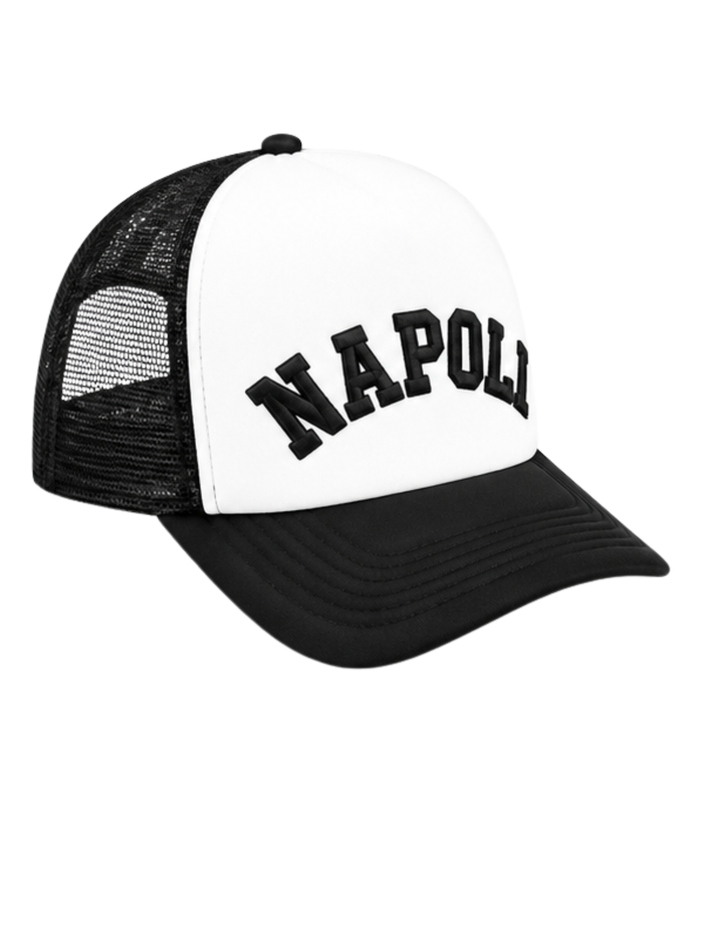 Cappellino Trucker Black / White Napoli