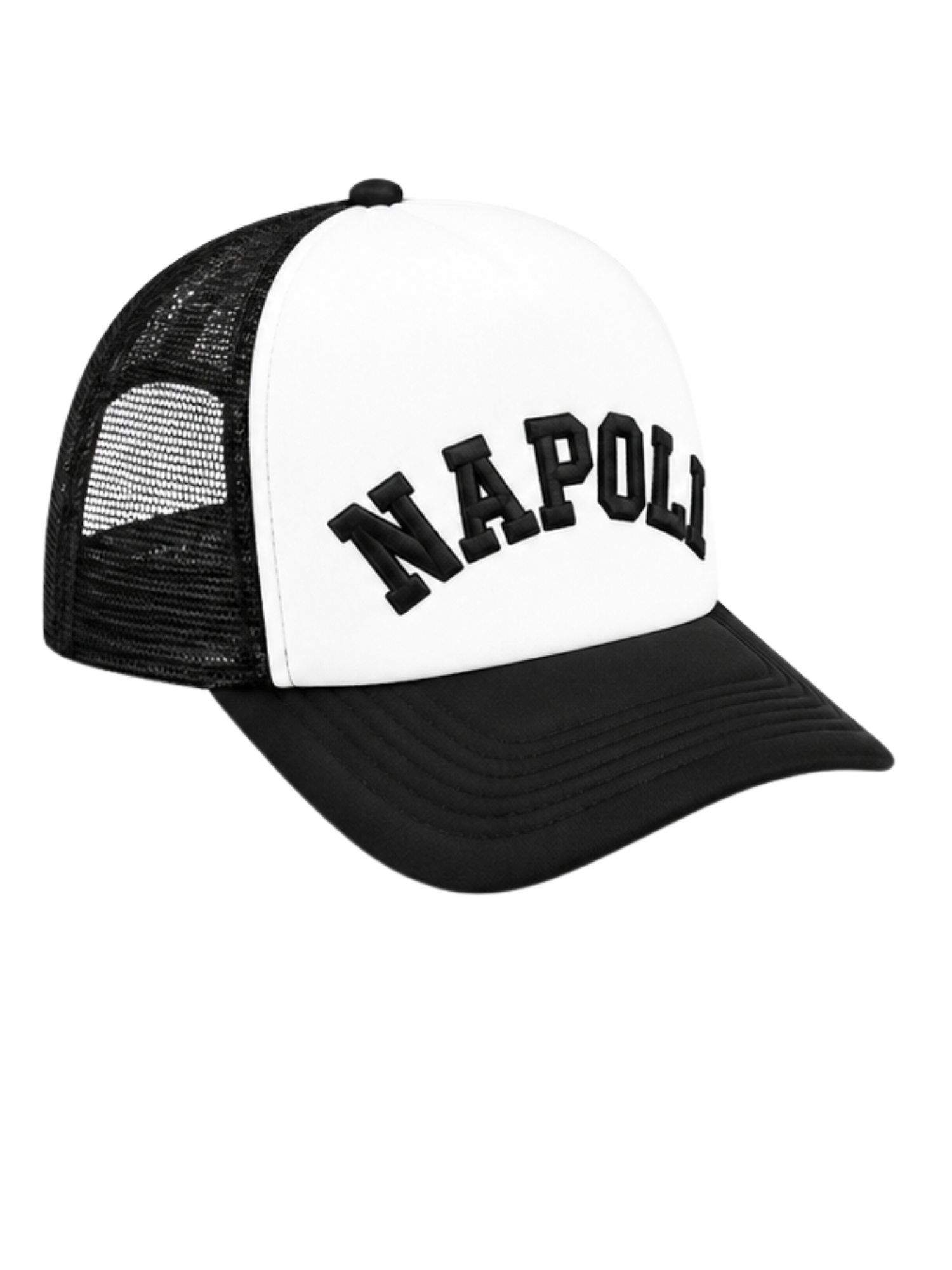 Cappellino Trucker Black / White Napoli