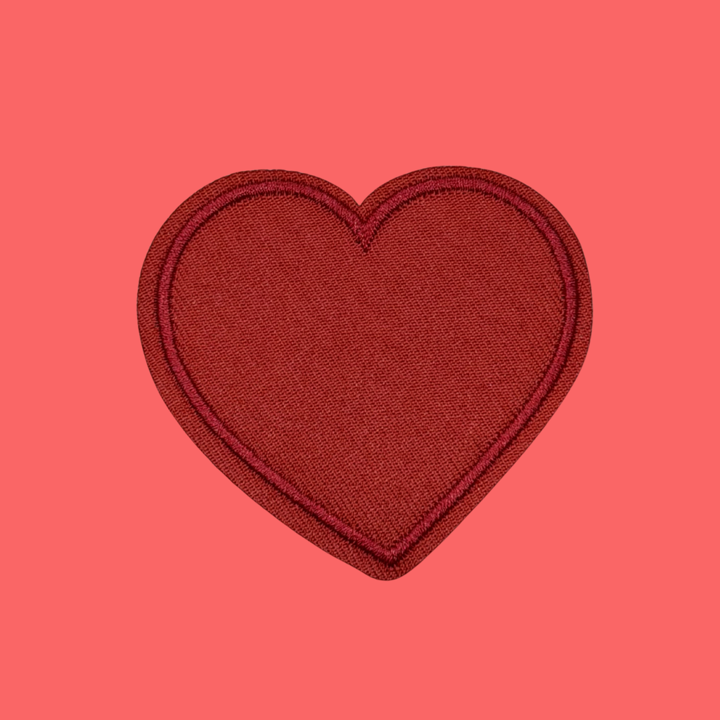 Patch Cuore Rosso Grande