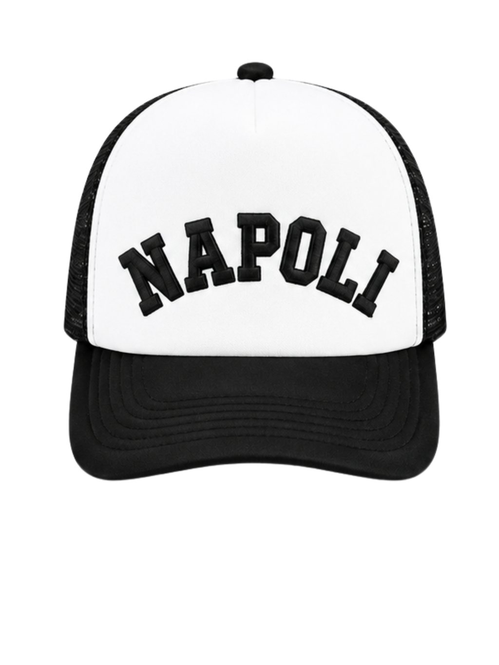 Cappellino Trucker Black / White Napoli