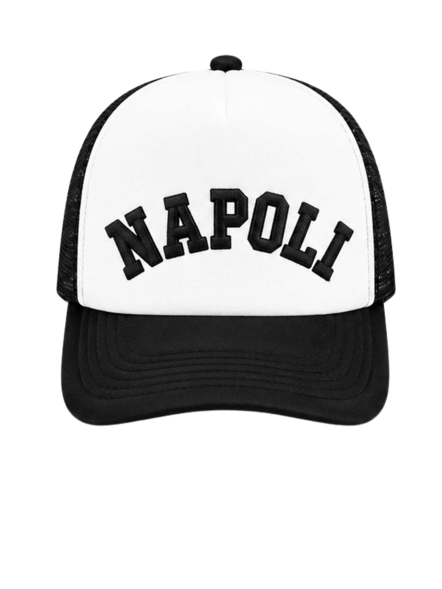 Cappellino Trucker Black / White Napoli