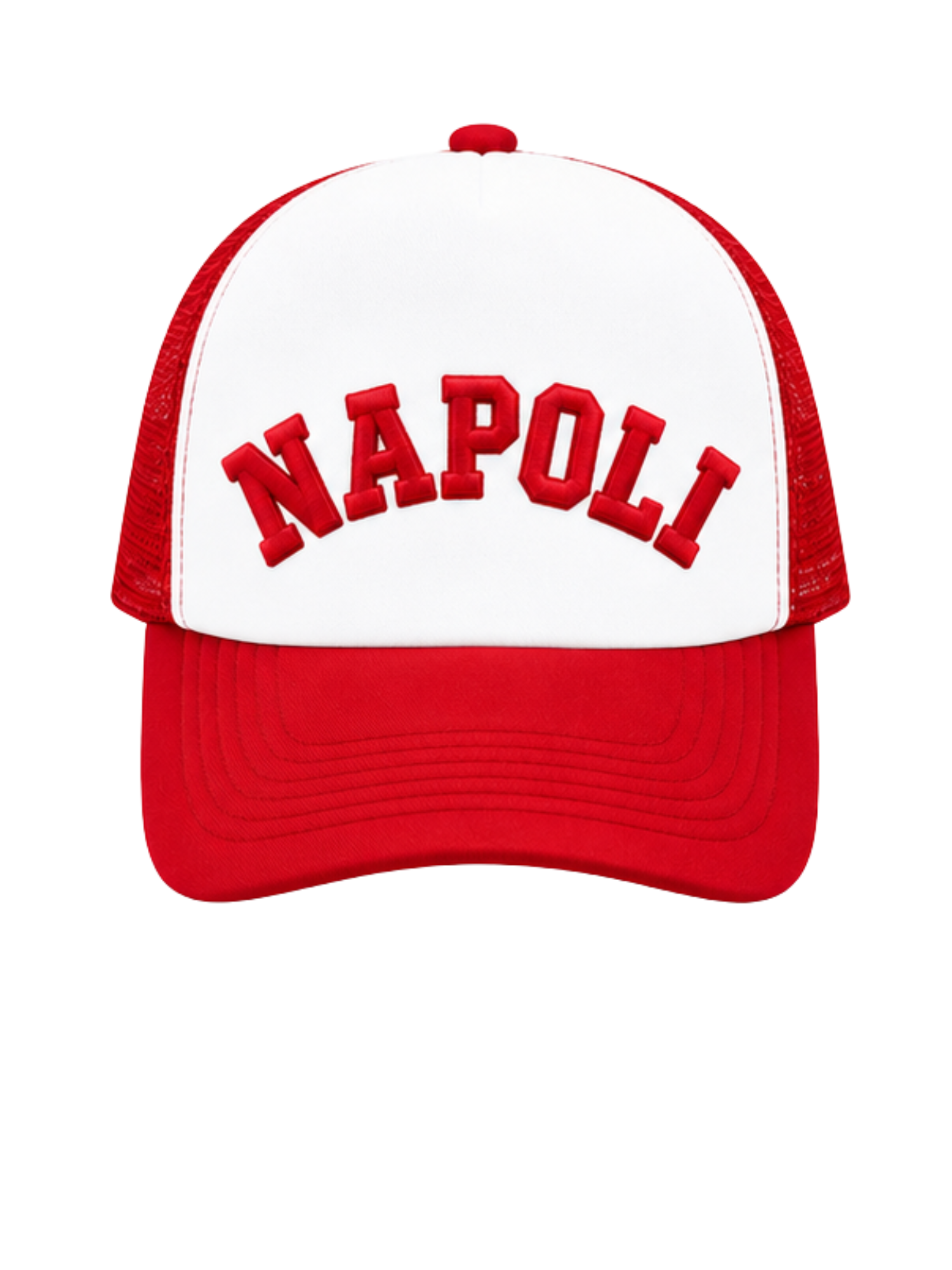 Cappellino Trucker Red / White Napoli