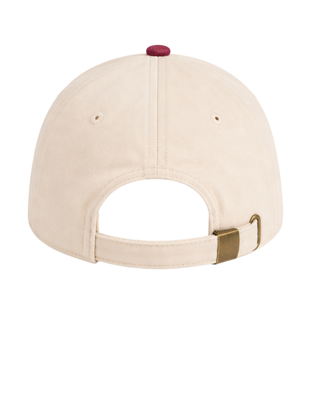 Cappellino Bicolor Natural/Vintage Red Napoli
