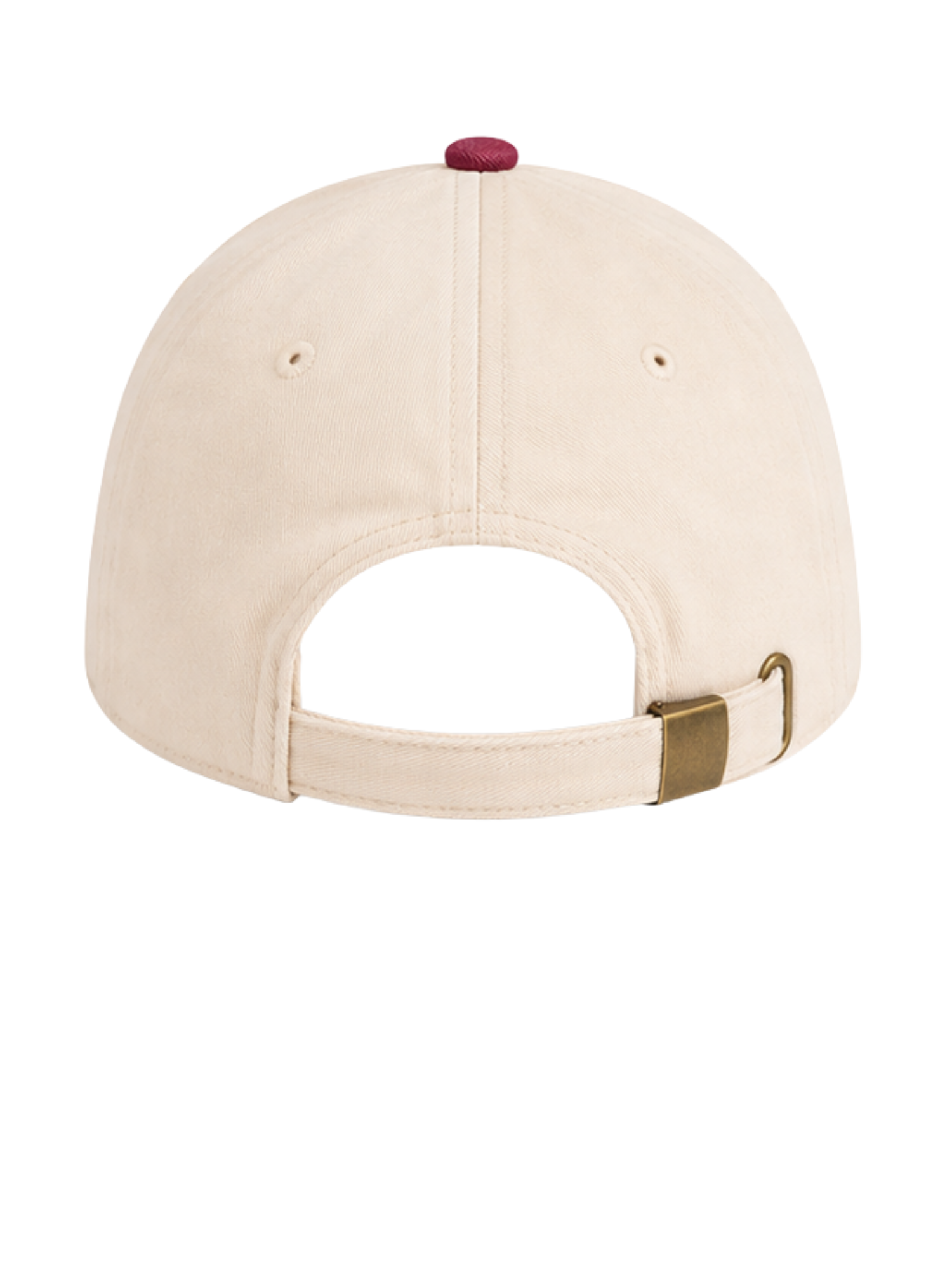 Cappellino Bicolor Natural/Vintage Red Napoli