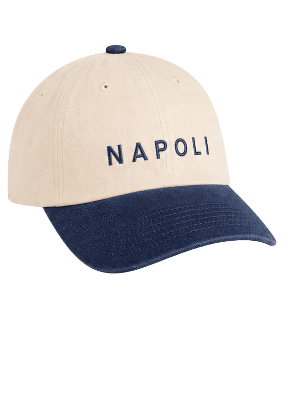 Cappellino Bicolor Natural/Vintage Denim Napoli