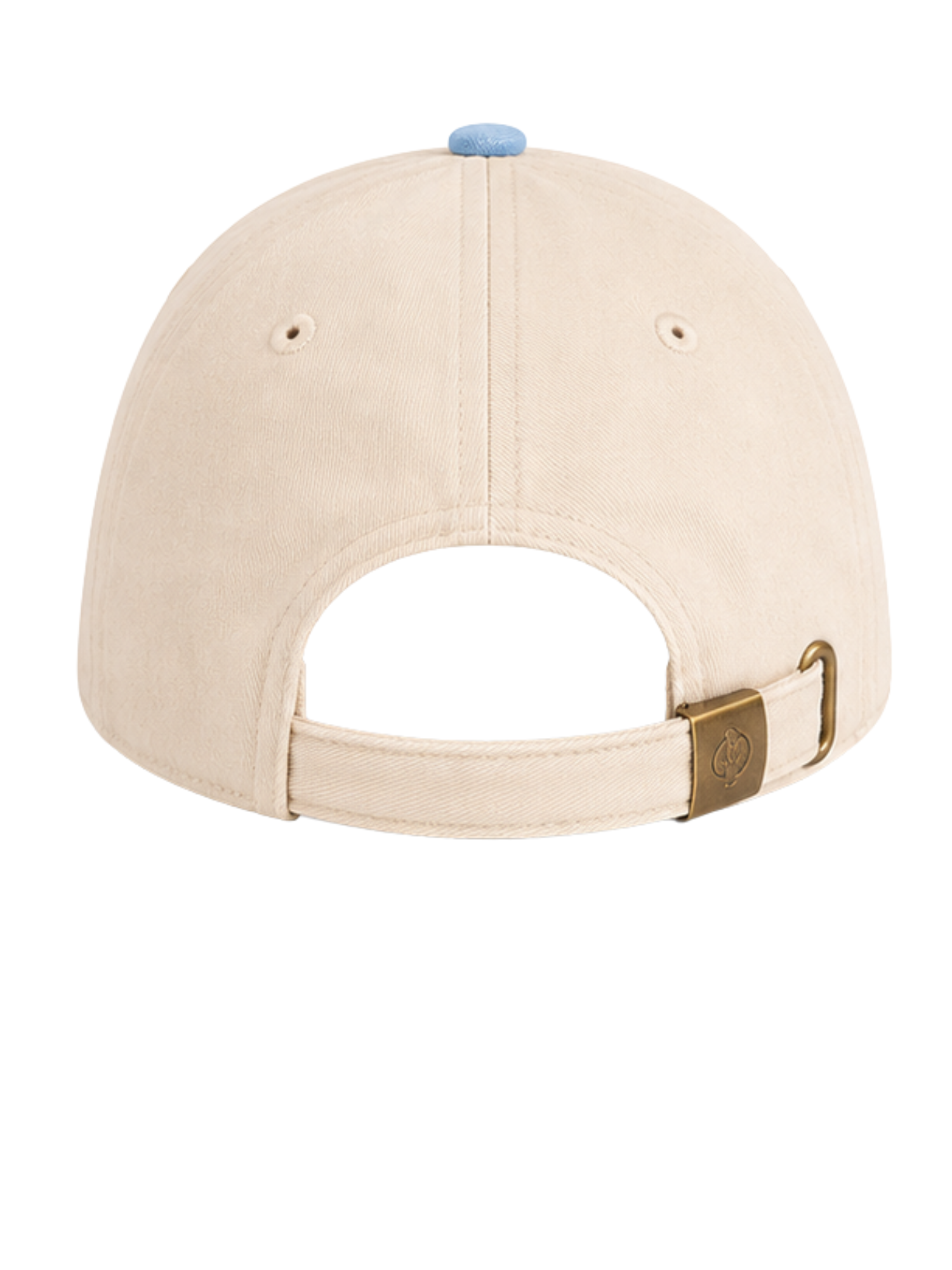 Cappellino Bicolor Natural/Vintage Light Blue Napoli