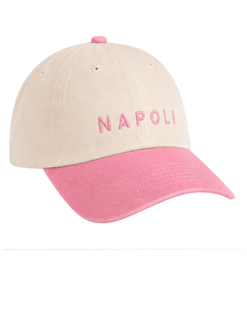 Cappellino Bicolor Natural/Vintage Dusky Pink Napoli