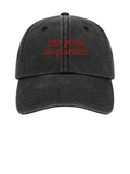 Cappellino Washed Black - Una Pizza ai Quartieri
