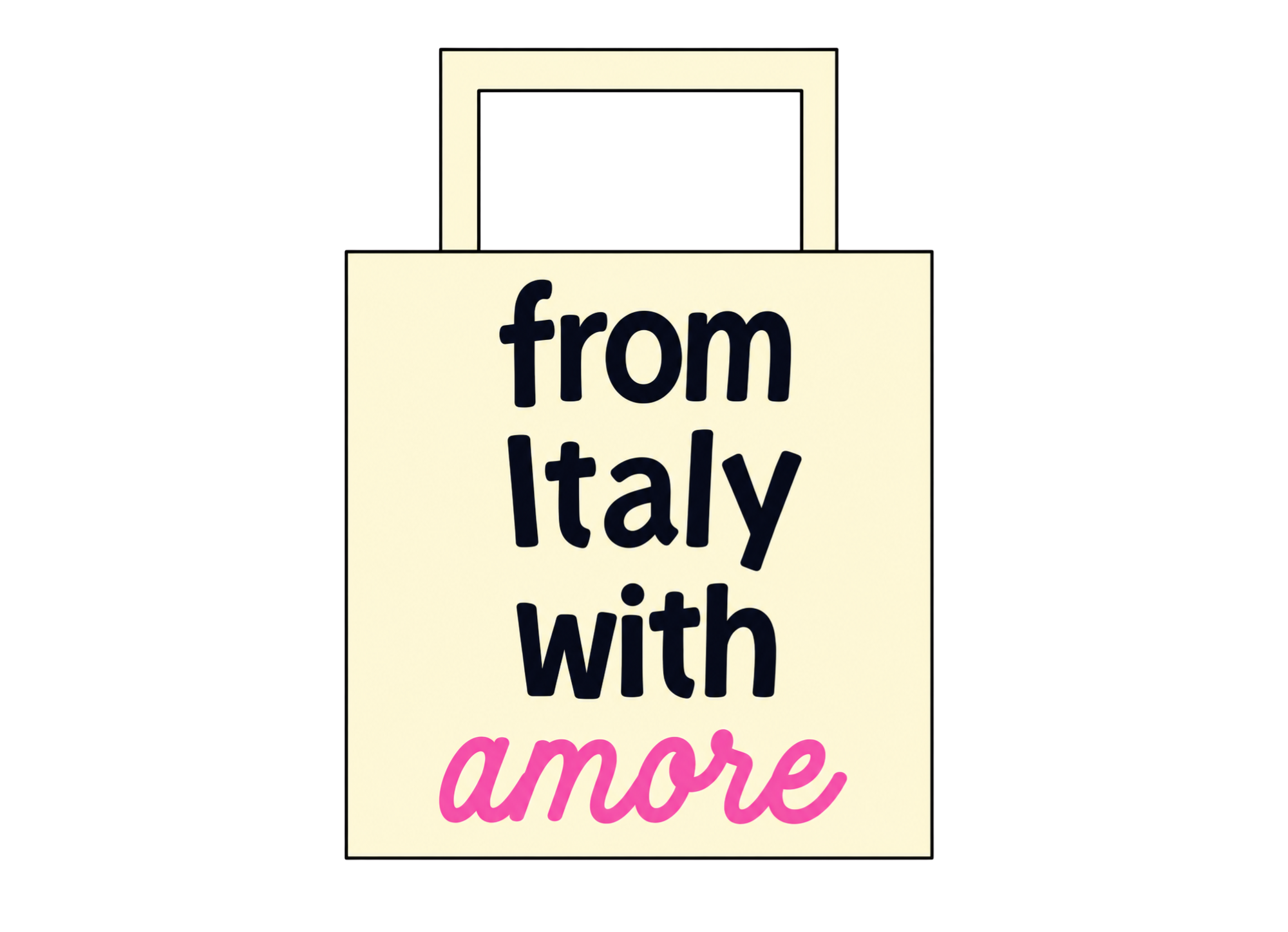 Tote Bag Logo Rosa