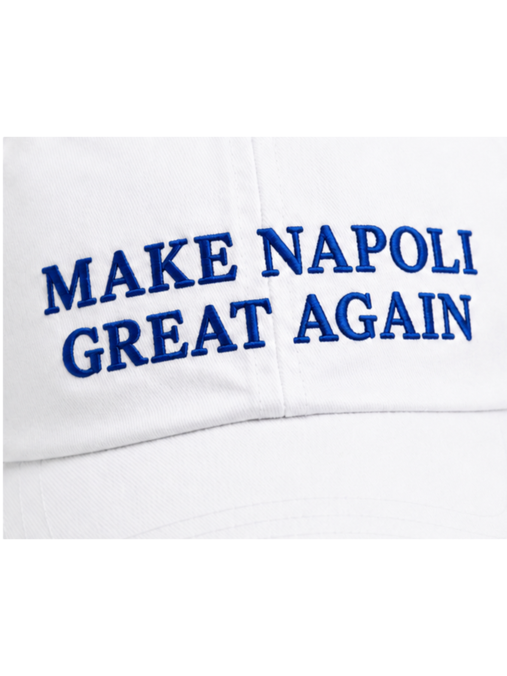 Cappellino Bianco Make Napoli Great Again