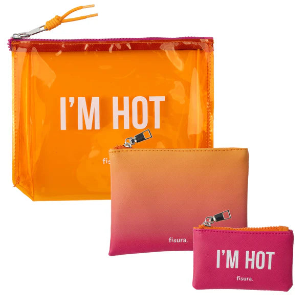 Beauty case triplo “I'm hot"