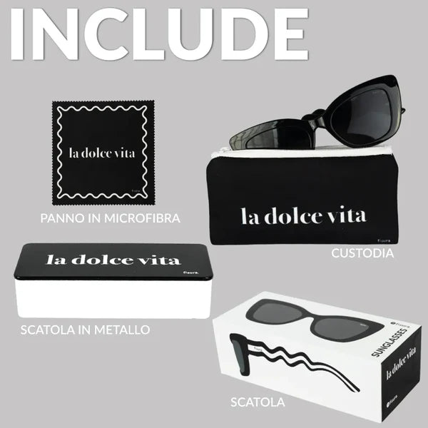Occhiali da sole onde "La dolce vita"