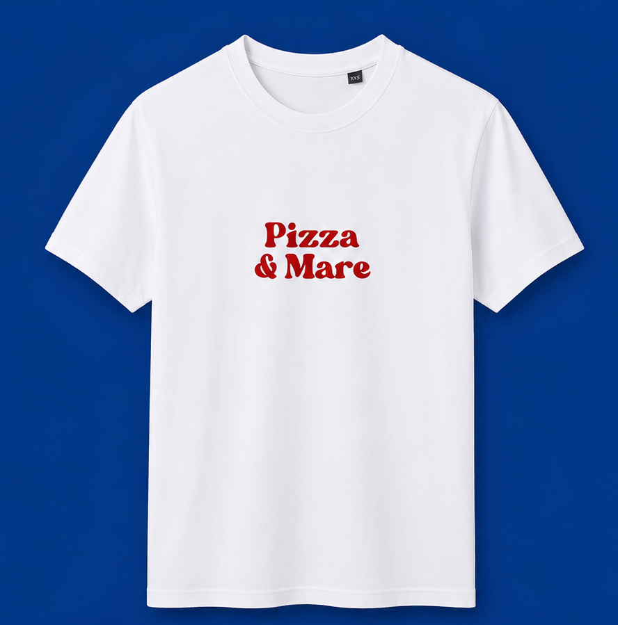 T-shirt - PIZZA & MARE - Bianca