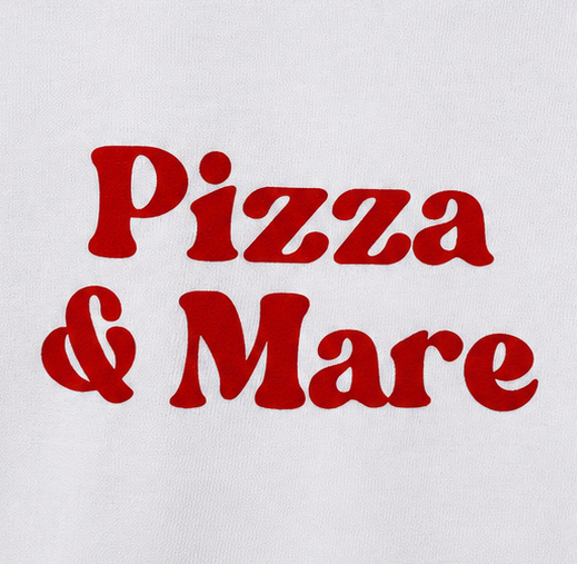 T-shirt - PIZZA & MARE - Bianca