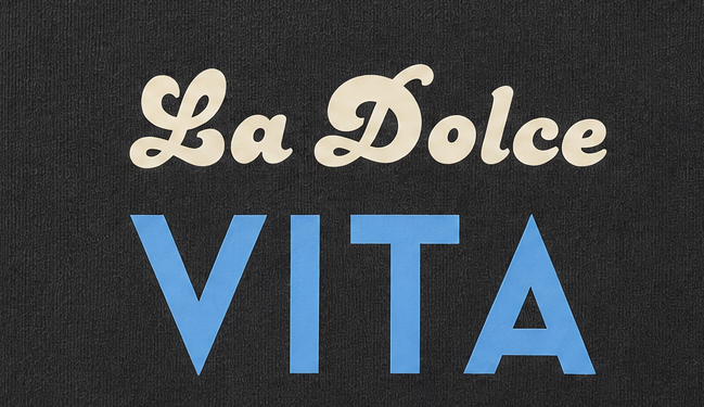 T-shirt LA DOLCE VITA - Navy