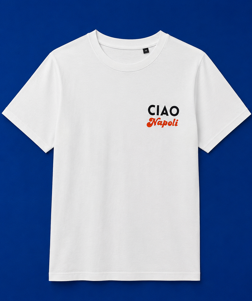 T-shirt CIAO NAPOLI - Bianca
