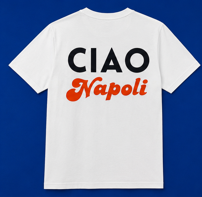 T-shirt CIAO NAPOLI - Bianca