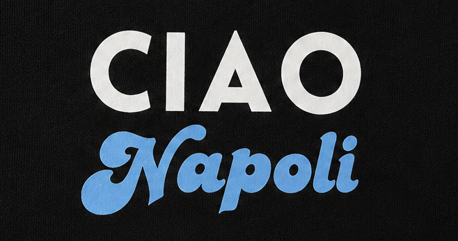 T-shirt CIAO NAPOLI - Nera