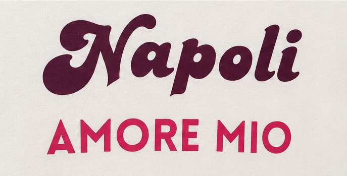 T-shirt NAPOLI AMORE MIO - Milk