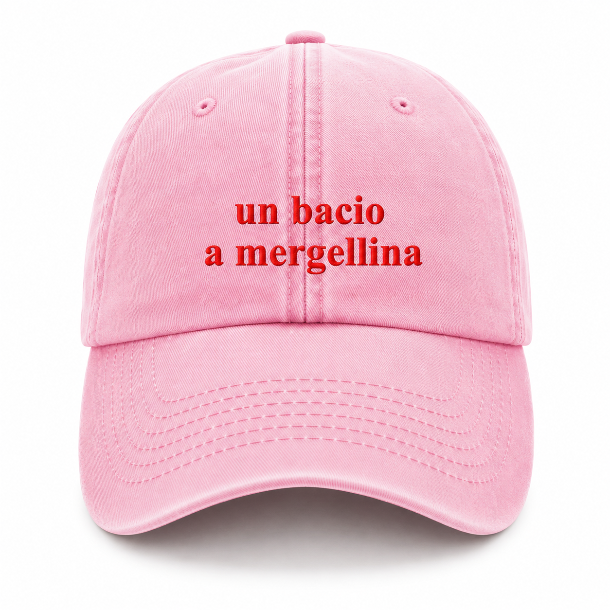 Cappellino Washed True Pink - Un bacio a mergellina