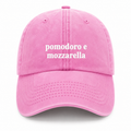 Cappellino Washed True Pink - pomodoro & mozzarella