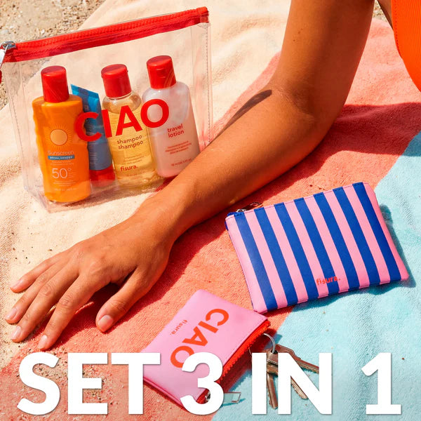 Beauty case triplo “Ciao”