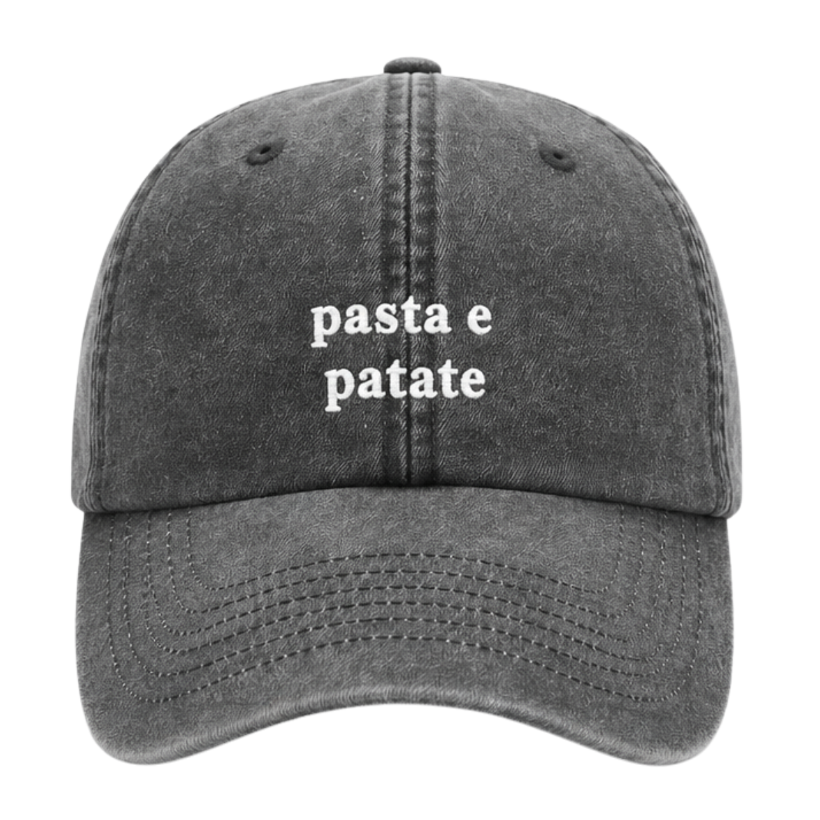 Cappellino Washed Black - Pasta & Patate