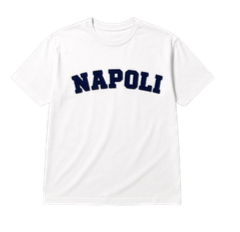T-shirt Napoli Floccato Blu Navy