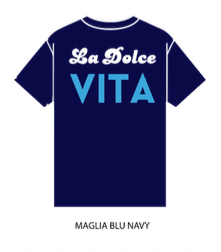T-shirt Blu Navy La Dolce Vita