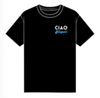 T-shirt Nera Ciao Napoli