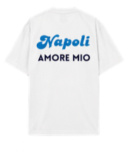 T-shirt Bianca Napoli Amore Mio