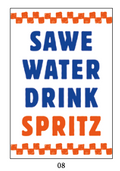 Cartolina Save Water Drink Spritz