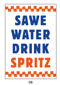 Cartolina Save Water Drink Spritz
