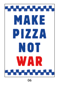 Magnete 6 (Make Pizza Not War)