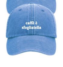 Cappellino Washed Cornflower - caffè & sfogliatella