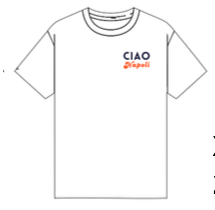 T-shirt Bianca Ciao Napoli