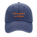 Cappellino Washed Denim- Uno Spritz a Chiaia